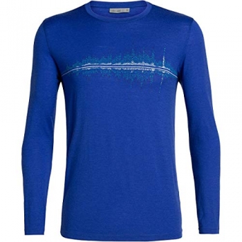 Термокофта Icebreaker Men's Tech Lite Long Sleeve Crewe Snow Wave арт. 104729